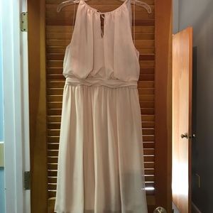 Beige Adrianna Papell Dress. Size 6.